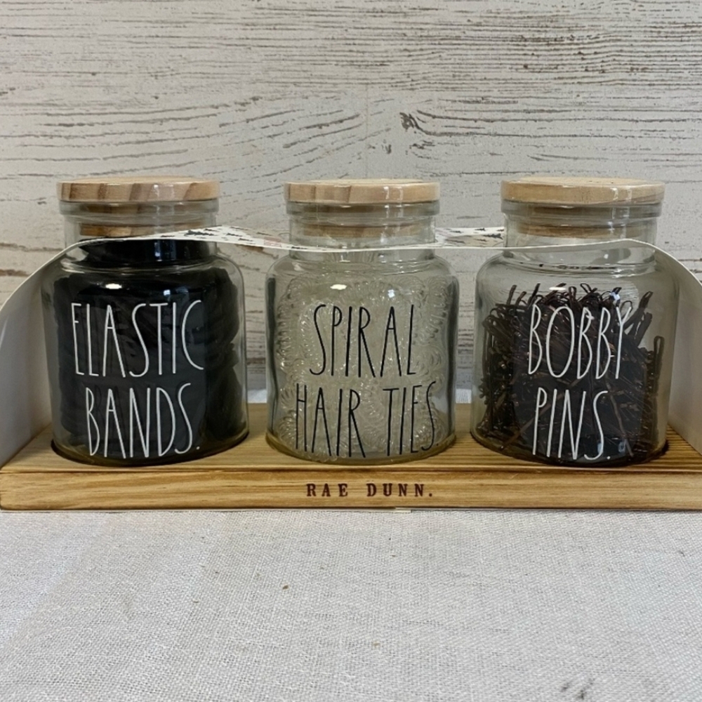 Rae Dunn Hair Set Elastic Hair Bands Spiral Hair Ties Bobby Pins accessories